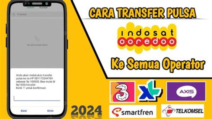 Bisakah transfer pulsa indosat ke operator lain?