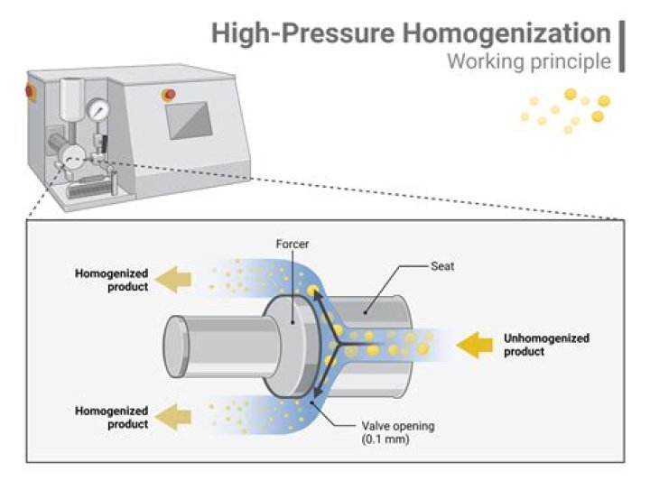 By high pressure homogenization?