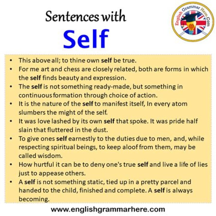 By one self sentence?
