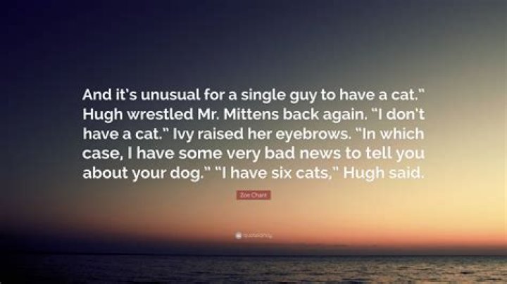 Can a single guy have a cat?