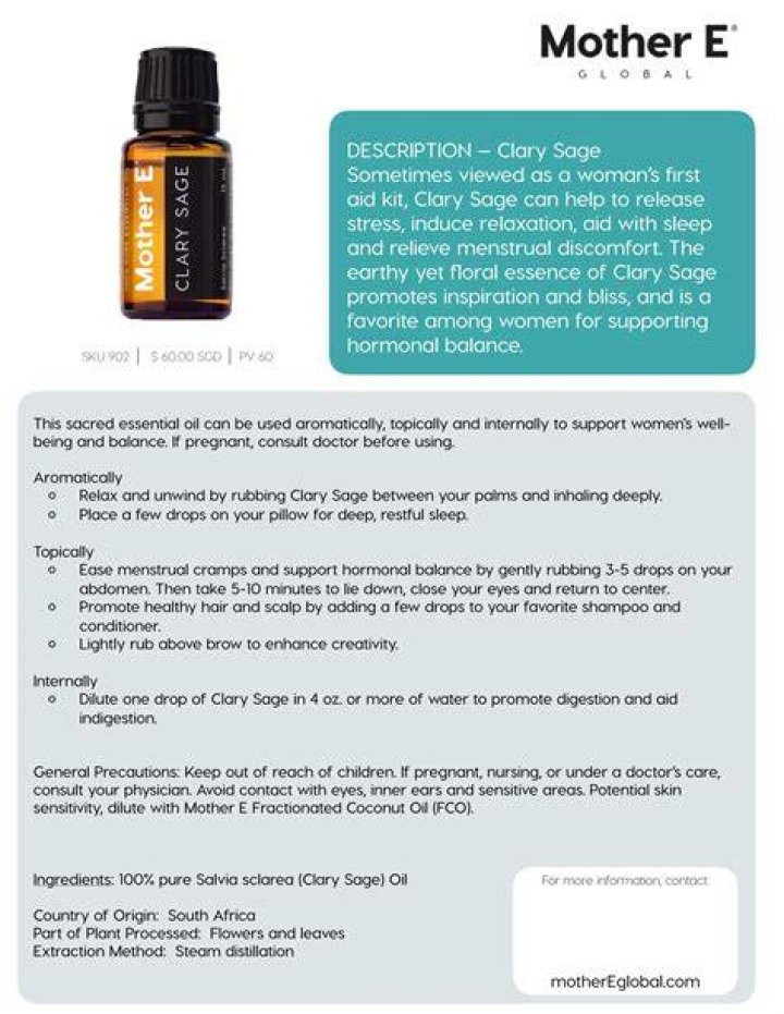 Can i diffuse clary sage while pregnant?