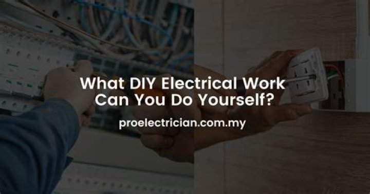 Can i do electrical work in my house?
