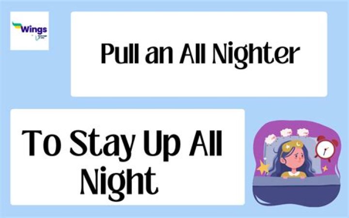 Can i pull an all nighter?