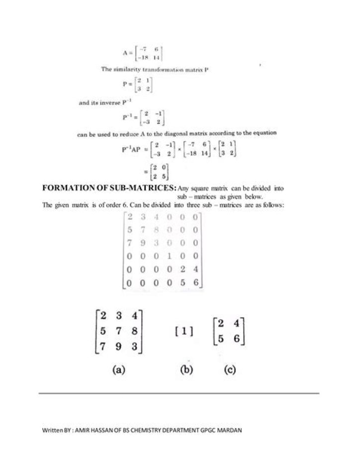 Can matrices be divided?