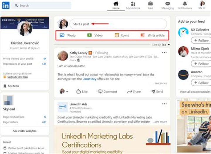 Can planoly post to linkedin?