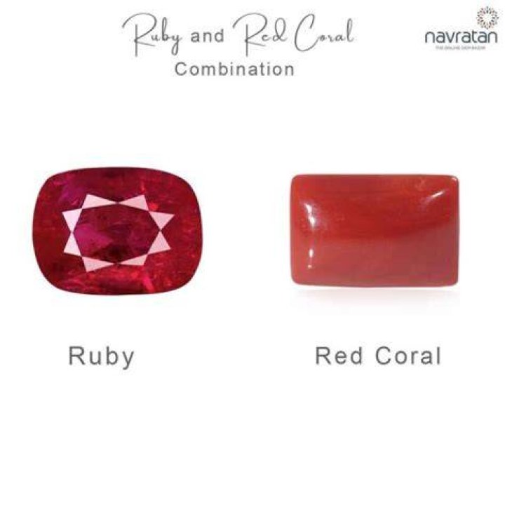 Can red coral and ruby be worn together?