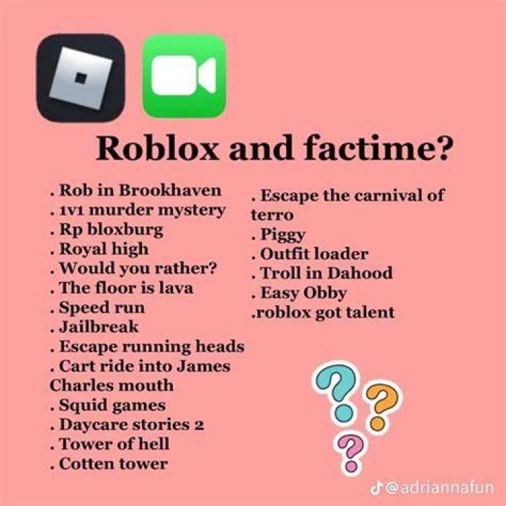 Can you FaceTime while playing Roblox?