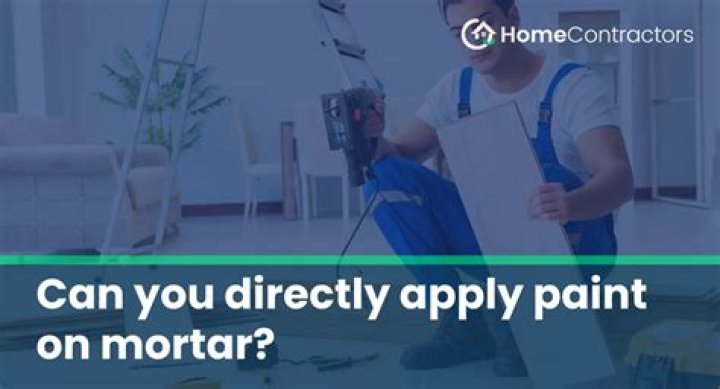 Can you paint mortar?