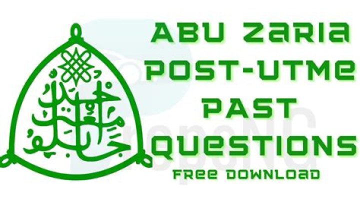 Did abu zaria write post utme?