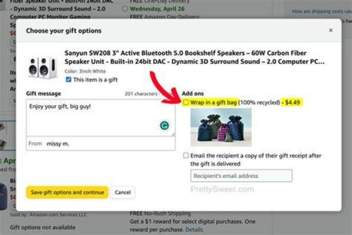 Do amazon send free gifts?