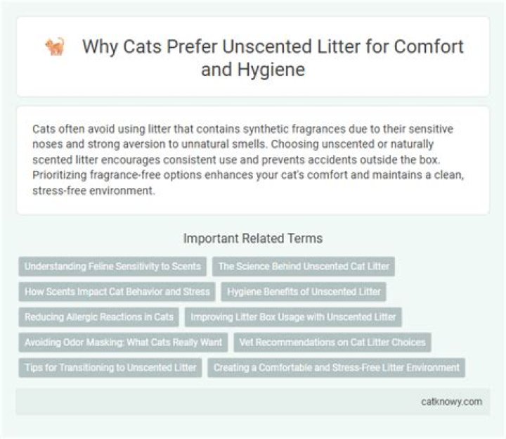 Do cats prefer unscented litter?