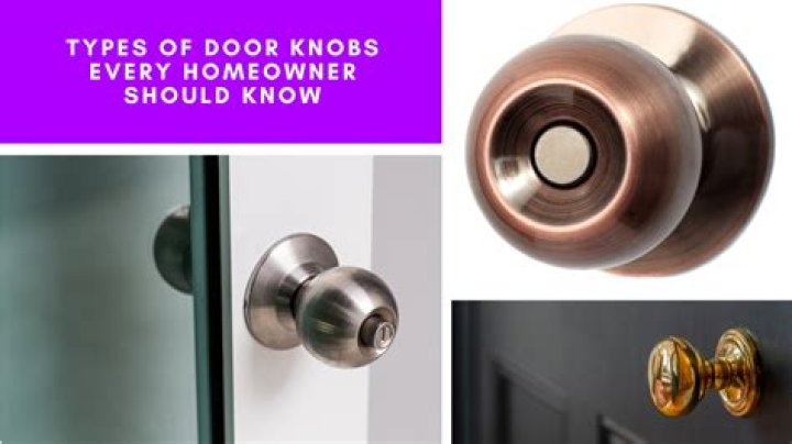 Do doorknobs have screws?