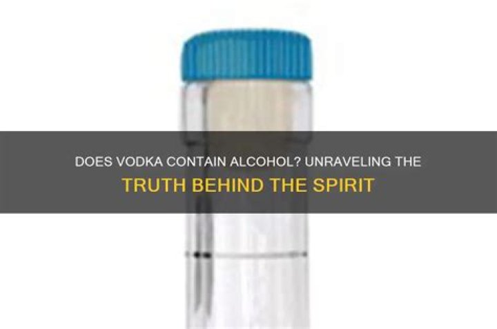 Does spirit contain alcohol?