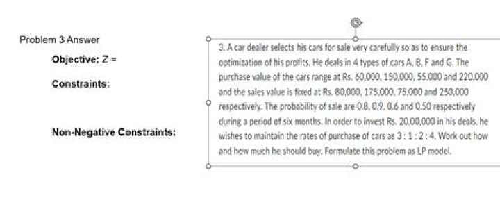 For an lp problem the non negative constraints are?