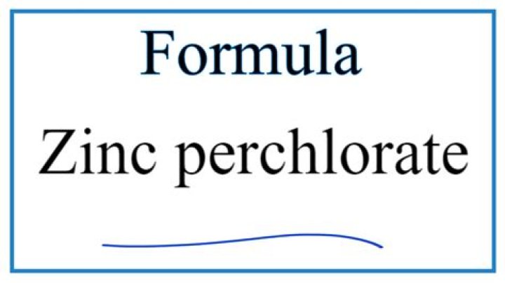 Formula for zinc perchlorate?