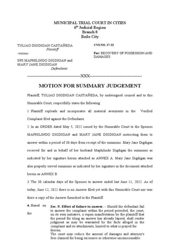 How a judgement should be summarised?