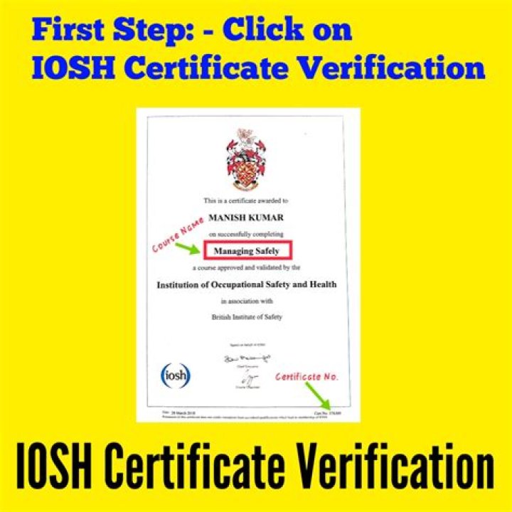 How do I find my IOSH certificate?