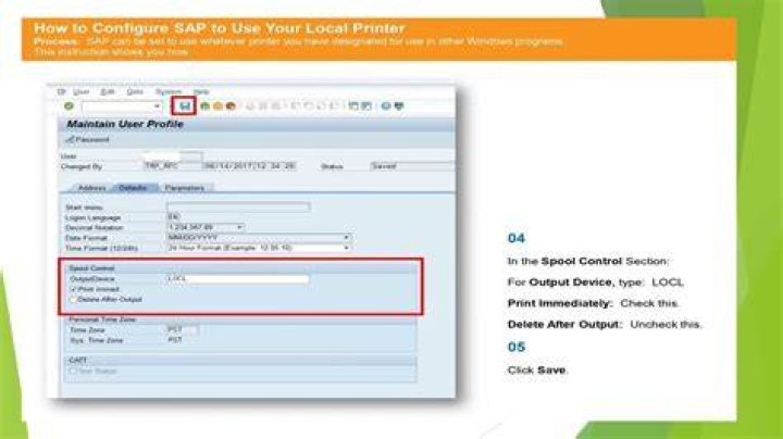 How do I find my printer device type in SAP?
