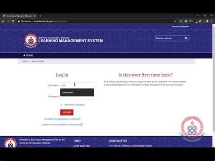 How do I log into Uew LMS?