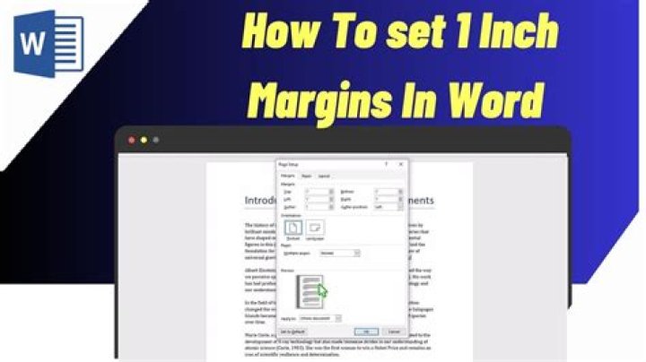 How do I make 1 inch margins double spaced?