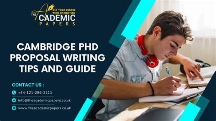 How do I write a PhD proposal at Cambridge?
