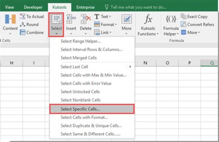 How do you select between two values in Excel?