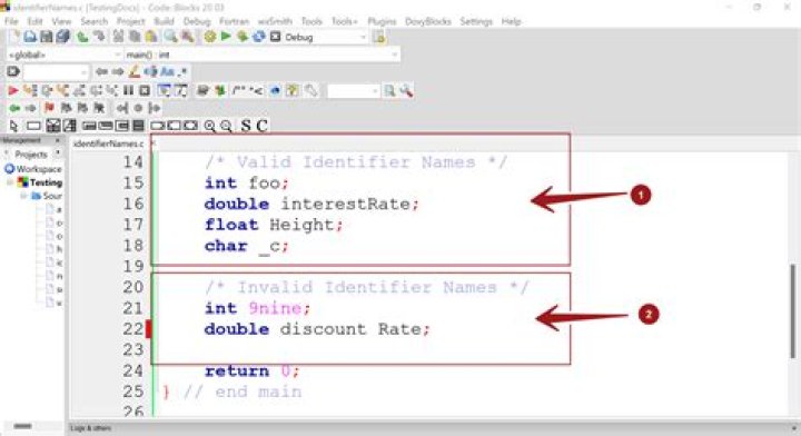 How does identifiers work c++?