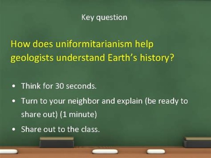 How does uniformitarianism help geologists?
