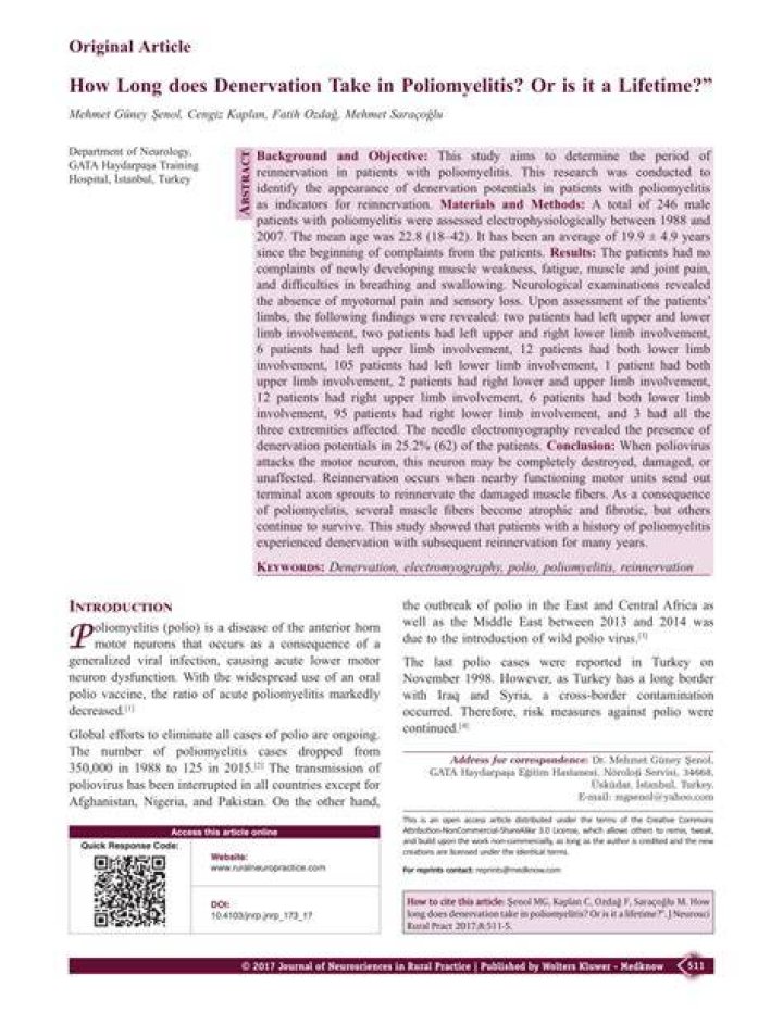 How long does denervation last?
