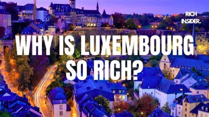 How luxembourg is rich?