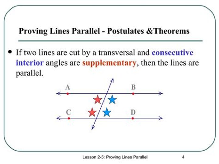 How prove two lines are parallel?