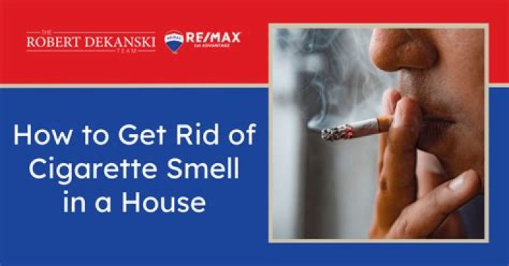 How remove cigarette smell in house?