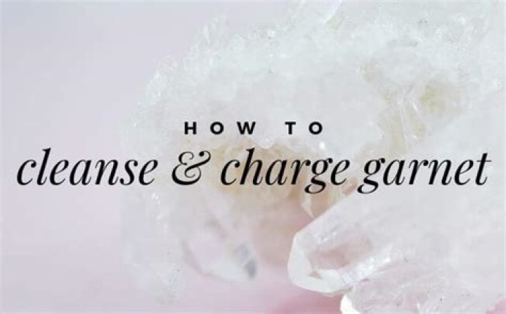 How to cleanse garnet?