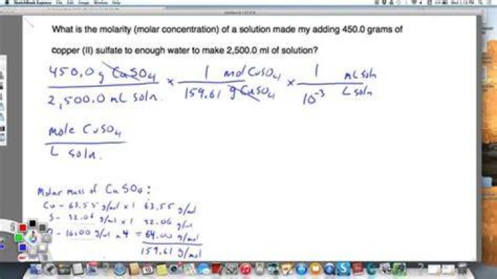 How to count concentration?