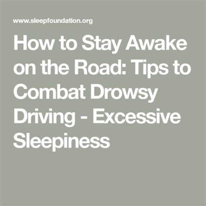 How to stay awake while driving?