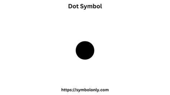 How to type a large dot?