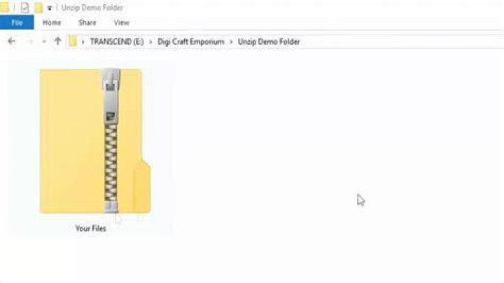 How to uncompressed folder?