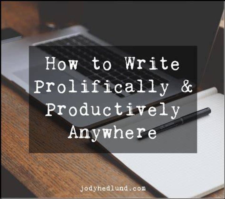 How to write prolifically?