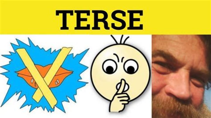 In a sentence terse?