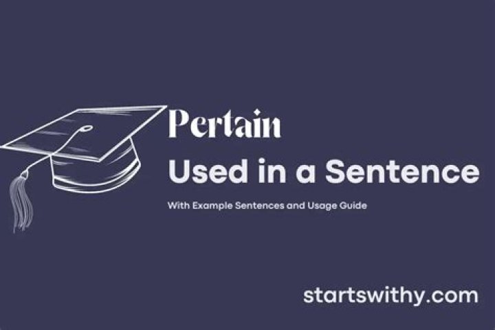 In pertain to example?