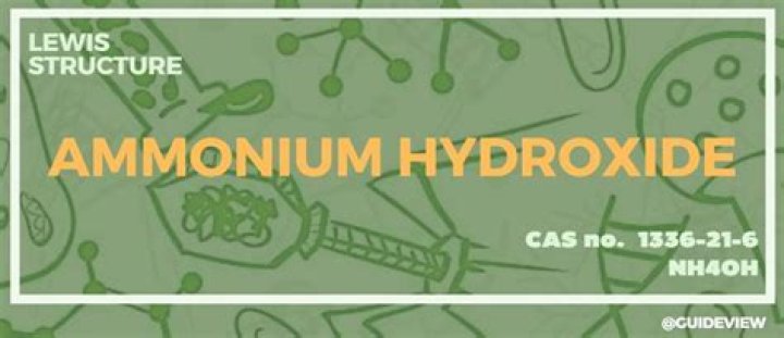 In the ammonium hydroxide?