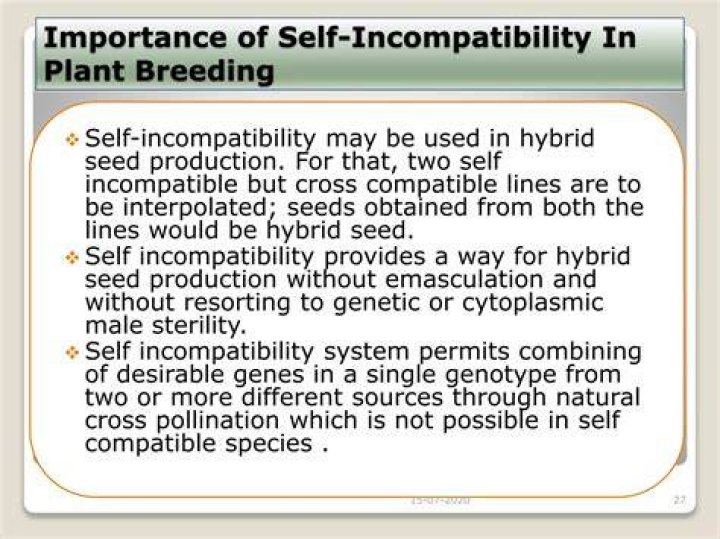 Incompatibility in plant breeding?