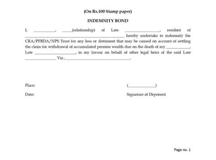 Indemnifies meaning in law?