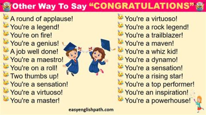 Is congratulations in order?