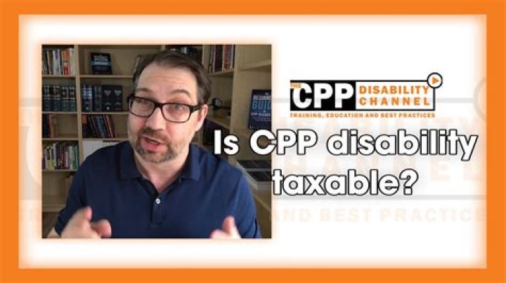 Is cpp disability taxable?