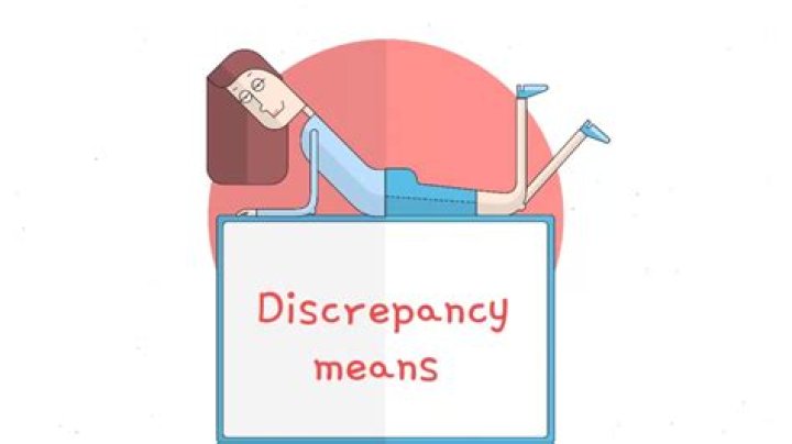 Is discrepant in a sentence?