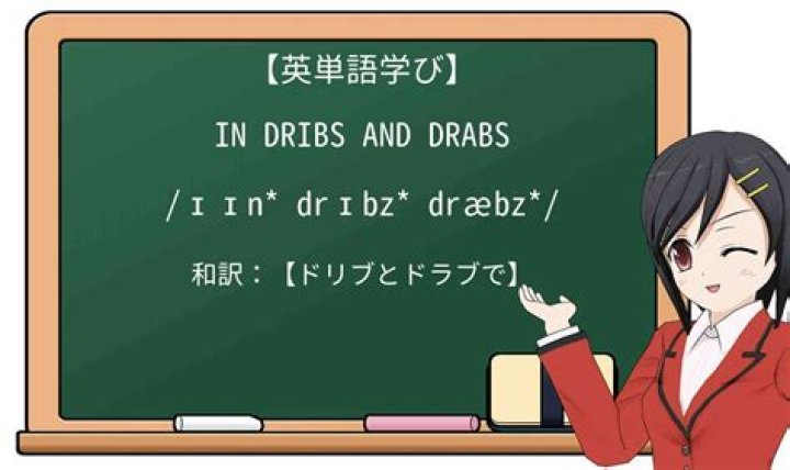 Is dribs and drabs slang?