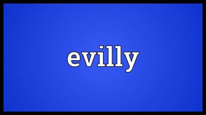 Is evilly a word?