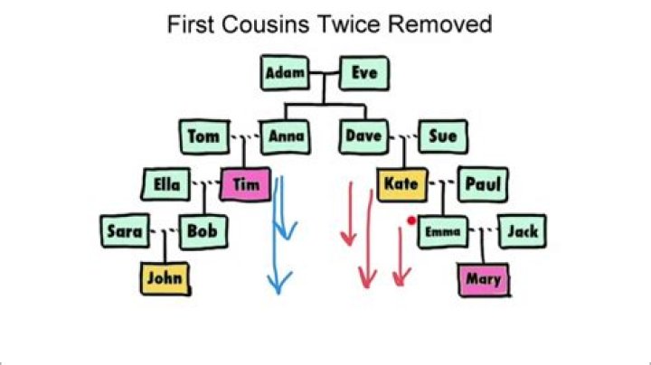 Is first cousin twice removed?