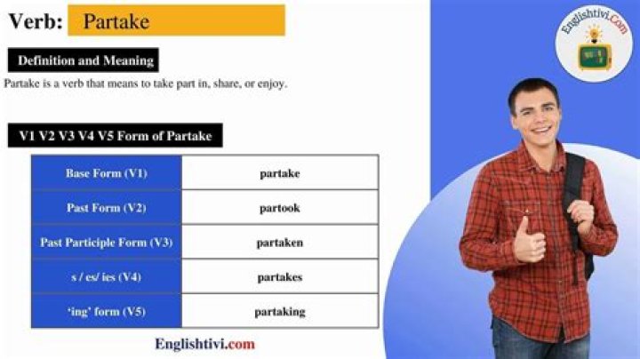 Is partake in the dictionary?